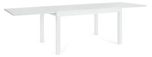 Tavolo Allungabile da Esterno 135-270x90x75h cm in Alluminio Cliv Bianco
