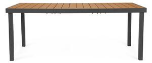 Tavolo da Esterno 190x90x75h cm in Alluminio e Polywood Niagara Naturale e Antracite