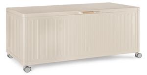 Baule Contenitore da Esterno 182x89,4x70h cm Apertura Facile e Ruote in Alluminio Ocean L Seta