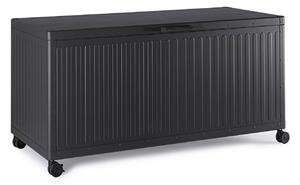 Baule Contenitore da Esterno 141,6x72x70h cm Apertura Facile e Ruote in Alluminio Ocean S Antracite