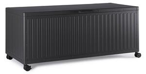 Baule Contenitore da Esterno 182x89,4x70h cm Apertura Facile e Ruote in Alluminio Ocean L Antracite