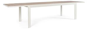 Tavolo Allungabile da Esterno 220-340x100x75h cm in Alluminio e Polywood Belmar Vapor