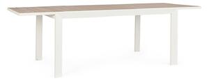 Tavolo Allungabile da Esterno 160-240x100x75h cm in Alluminio e Polywood Belmar Vapor