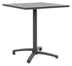 Tavolo da Bar da Giardino 70x70x74h cm in Alluminio e HPL Claret Antracite Dark