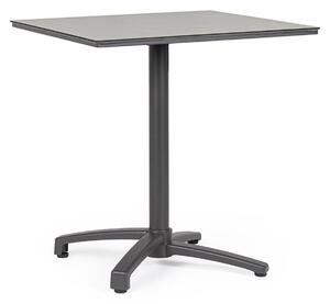 Tavolo da Bar da Giardino 70x70x74h cm in Alluminio e HPL Claret Antracite Light