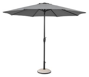 Ombrellone da Giardino 8 Stecche Ø300x242h cm Telo in Poliestere Kalife Grigio Scuro