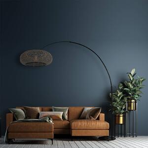 Steinhauer Sparkled Light lampada da terra ad arco nero