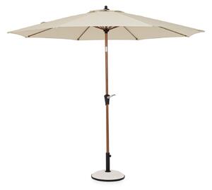 Ombrellone da Giardino con Snodo 8 Stecche Ø300x246h cm Telo in Poliestere Palinuro Naturale