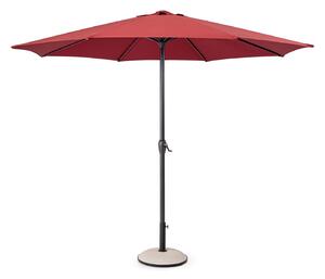 Ombrellone da Giardino 8 Stecche Ø300x242h cm Telo in Poliestere Kalife Burgundy