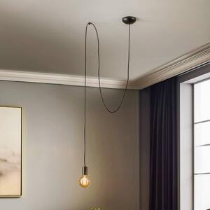 Nowodvorski Lighting Lampada a sospensione Spider, nera, 1 luce