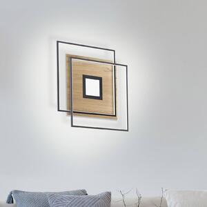 Q-Smart-Home Paul Neuhaus Q-AMIRA plafoniera LED, decoro legno