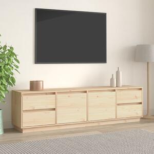 Mobile Porta TV, Armadietti per TV, Tavolino TV Per Salotto Nero 80x31x39  cm in Legno Massello