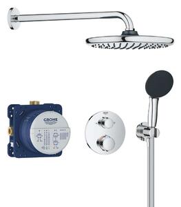 Grohe Precision - Set doccia termostatico ad incasso, diametro 25 cm, cromo 34883000