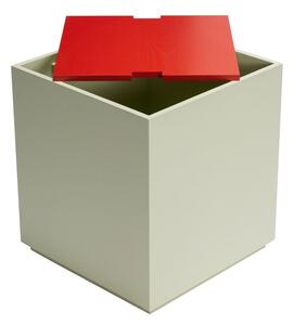 Cassapanca in frassino rosso e verde chiaro 40x45 cm Vault - Hübsch