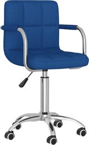 Sedia da Ufficio Girevole Blu in Tessuto