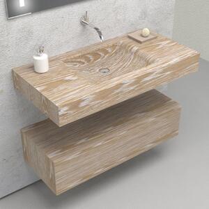 Fuente in legno massello - Mobile completo arredo bagno