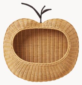 Mensola da parete in rattan fatta a mano Apple