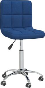 Sedia da Ufficio Girevole Blu in Tessuto