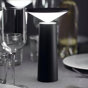 LEDS-C4 Lampada da tavolo LED ricaricabile Cocktail, nero Altezza 21,5 cm