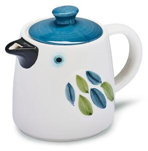 Teiera in ceramica bianca e blu Forest Birds - Cooksmart ®