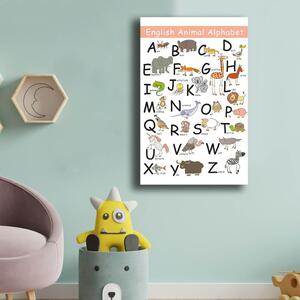 Quadro per bambini 45x70 cm Alphabet - Wallity