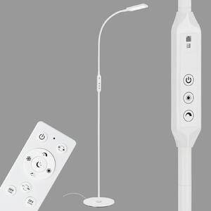 Briloner Lampada da terra LED Office Remote, telecomando, bianco