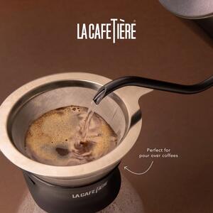 Caffettiera grigia in acciaio inox 0,6 l La Cafetiere - Kitchen Craft