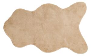 Coniglio in pelliccia sintetica marrone sabbia, 60 x 90 cm - Tiseco Home Studio