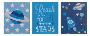 Quadri per bambini in set da 3 16x20 cm Reach for the Stars - Premier Housewares