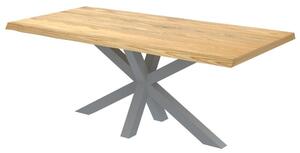 Tavolo Salomone legno massello scortecciato