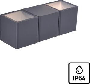 Applique da esterno a LED MARCEL antracite 4W, bianco caldo, 350 lm, alluminio, dimensioni: 7,5 x 22,5 x 7,5 cm, IP54, Paul Neuhaus