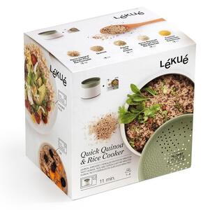 Contenitore in silicone bianco per riso o quinoa al microonde Quick, ⌀ 13 cm - Lékué
