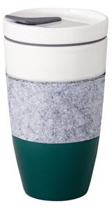 Tazza da viaggio in porcellana verde e bianca Villeroy & Boch , 350 ml Like To Go - like | Villeroy & Boch