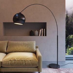 KARE Lounge Small Deal Eco lampada ad arco, nero