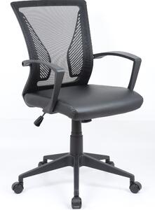Sedia da ufficio ergonomica | Sedia girevole regolabile in altezza | Sedia da ufficio per ufficio e ufficio - Offilo PU