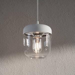 UMAGE Acorn sospensione bianco/accaio a 1 luce