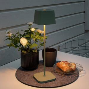 Konstsmide Lampada LED da tavolo Capri esterni, verde-grigio