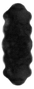 Pelliccia d'agnello nera, 60 x 180 cm - Tiseco Home Studio