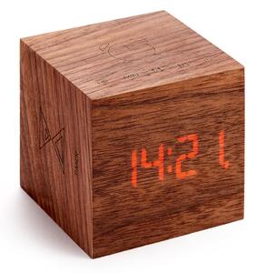 Sveglia in legno di noce Cube Plus - Gingko