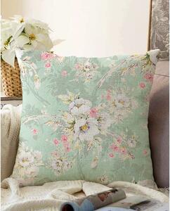 Federa verde in misto cotone Blossom, 55 x 55 cm - Minimalist Cushion Covers