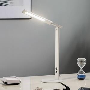 Fabas Luce Lampada LED da scrivania Ideal con dimmer, bianco