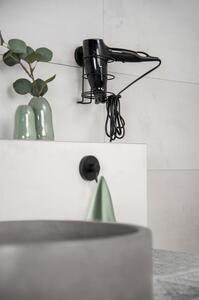 Supporto per asciugacapelli a parete Vacuum-Loc® nero Milazzo - Wenko