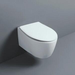 Vaso sospeso bianco con sedile rallentato serie LFT Simas (WC+Sedile soft-close)