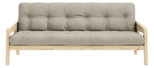 Divano letto beige 204 cm Grab - Karup Design