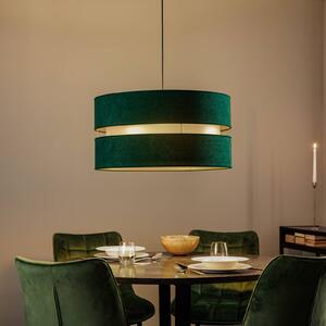 Duolla Lampada a sospensione Duo, verde/oro, Ø60cm 1 luce