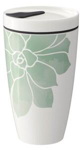Tazza da viaggio in porcellana verde e bianca Villeroy & Boch , 350 ml Like To Go - like | Villeroy & Boch
