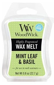 Cera per aromaterapia al profumo di menta e basilico, tempo di combustione 8 h Mint Leaf & Basil - WoodWick