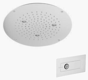 Soffione doccia inox a soffitto con cromoterapia diametro 400mm a 1 getto cod.334-00