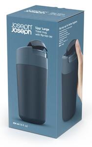 Tazza da viaggio blu scuro-antracite 450 ml Sipp - Joseph Joseph