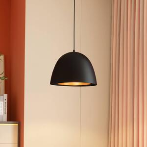 Lampada a sospensione Lucande di Delarion, nero/ottone, alluminio